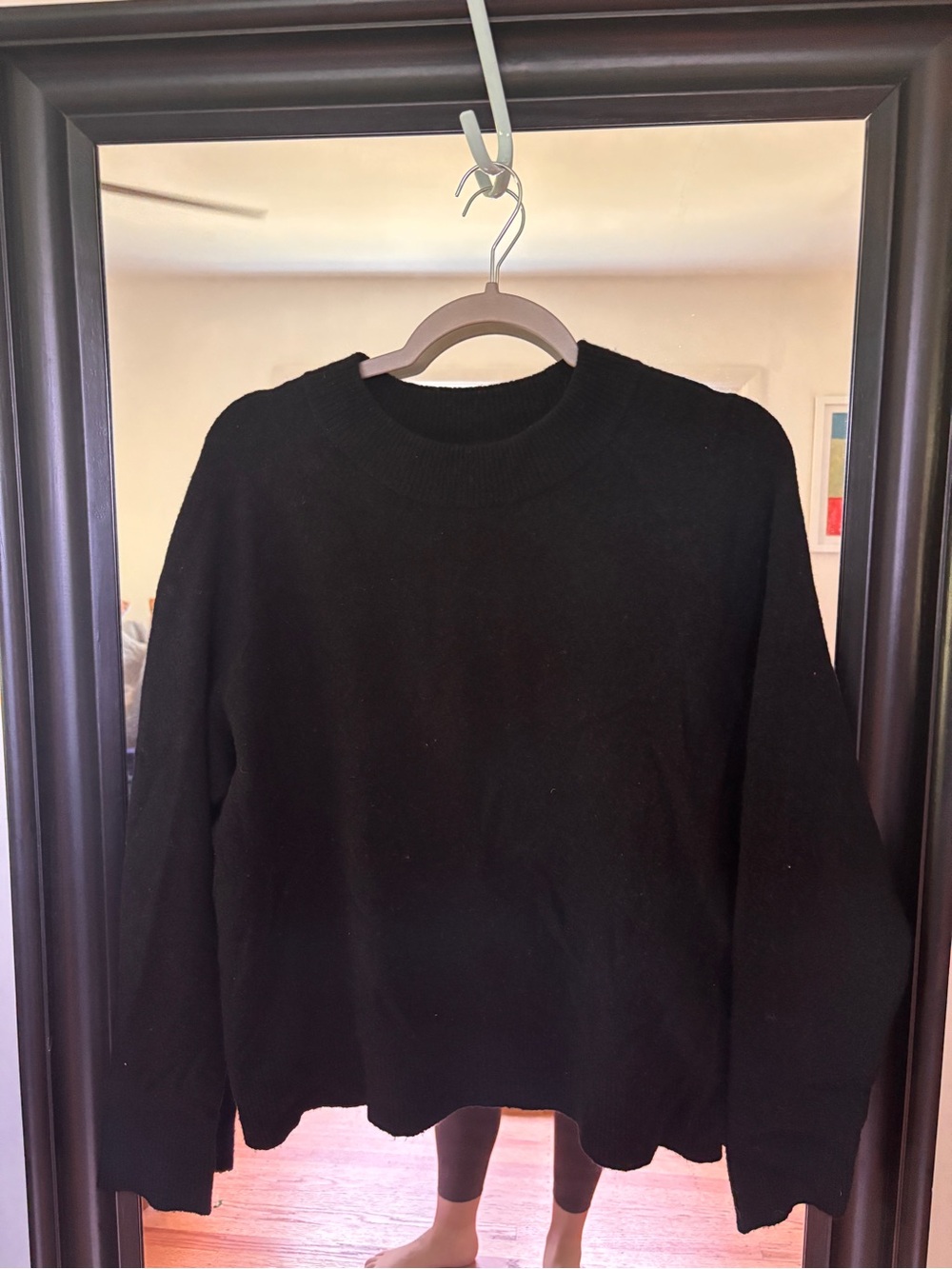 Athleta Classic Black Crewneck Women's Sweater